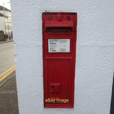 Photo 12x8 Victorian Wallbox in Brechin VR embossed wallbox on the whitewa c2021