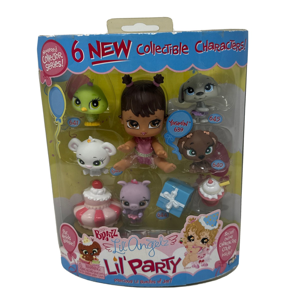NEW in Package Bratz Doll Lil' Angelz Party Bobblehead Petz w