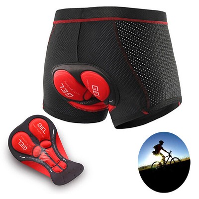 Herren Fahrradhose Radlerhose 5D Gel Pad Sitzpolster Unterhose MTB Kurz Shorts