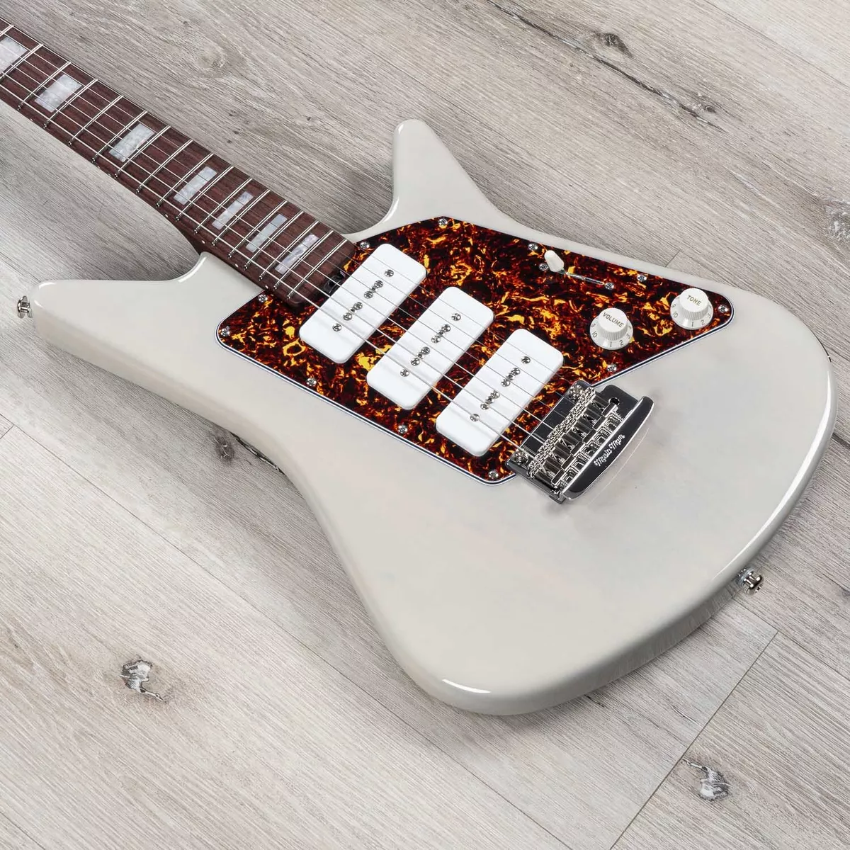 Ernie Ball Music Man BFR Albert Lee MM90 Ghost Shell Guitar All Rosewood Neck