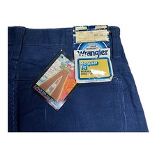 NEW Old Stock Wrangler Pants 32 x Long Blue Corduroy Regular Fit Vintage NWT