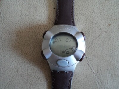 RARE Men's (Unisex) Swatch 'Beat' Aluminium Digital Watch Working