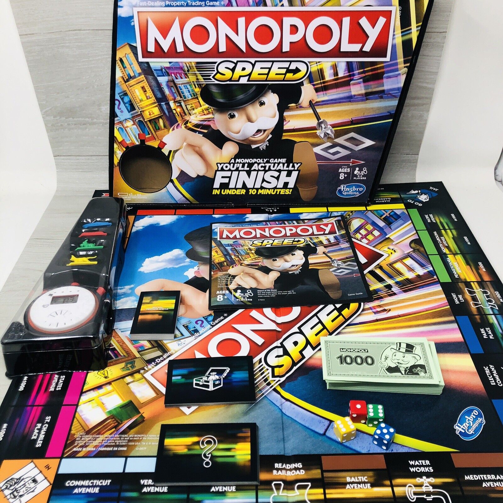 CityVille Monopoly, Fast-dealing property trading board game, Hasbro  Gaming, 8+