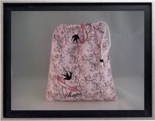 Gymnastics Leotard Grip Bags / Breast Cancer Hope Gymnast Birthday Goody Bag