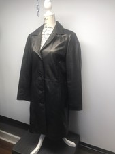 Wilson Leather Lined Woman Coat L Black