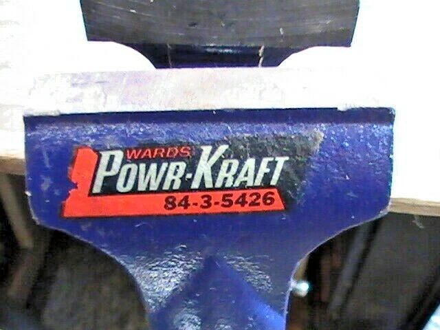 POWR-KRAFT #S4-3-5426 2-1/2" CLAMP-ON BENCH VISE W/ 2-1/2" OPENING PRE-OWNED  - Image 3 of 4