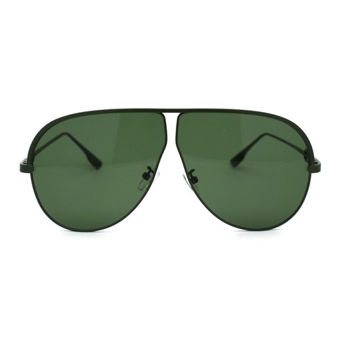 Gafas de sol de gran tamaño de puente de techo plano estilo oficial grande retro pilotos - Imagen 7 de 25
