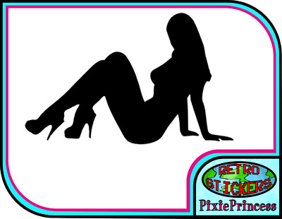 Sexy nackte Dame E Vinyl Aufkleber Laptop LKW Fahrrad Auto Spaß Wand Fenster Aufkleber