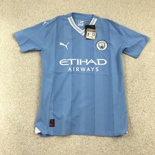  defect Puma Manchester City Jersey Mens Small New Authentic Slim Fit 770437
