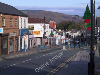 Foto 6x4 Cardiff Straße Spitze von Caerphilly Town Blick nach Norden Nov 2001 Caer c2001