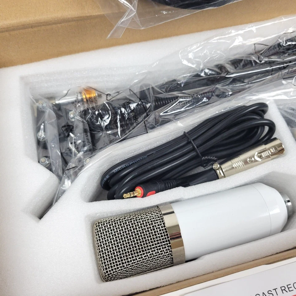 Condenser Microphone Kit Studio Recording Pro Filter Boom Arm Stand Shock Mount - Image 4 of 4