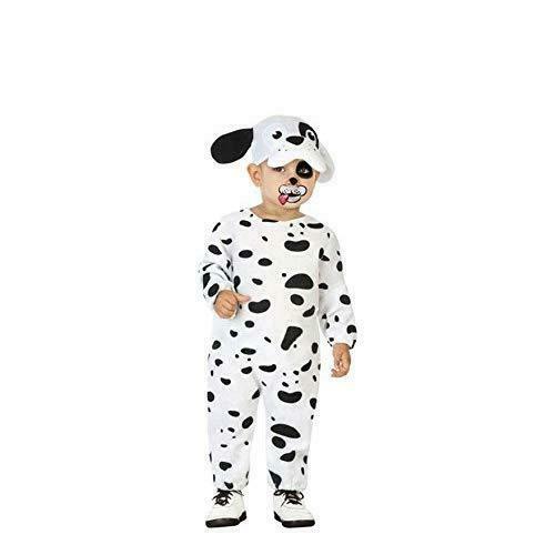 COSTUME CARNEVALE CANE VESTITO BAMBINO DALMATA BIANCO NERO TAGLIA 0-6 MESI  ATOSA | eBay