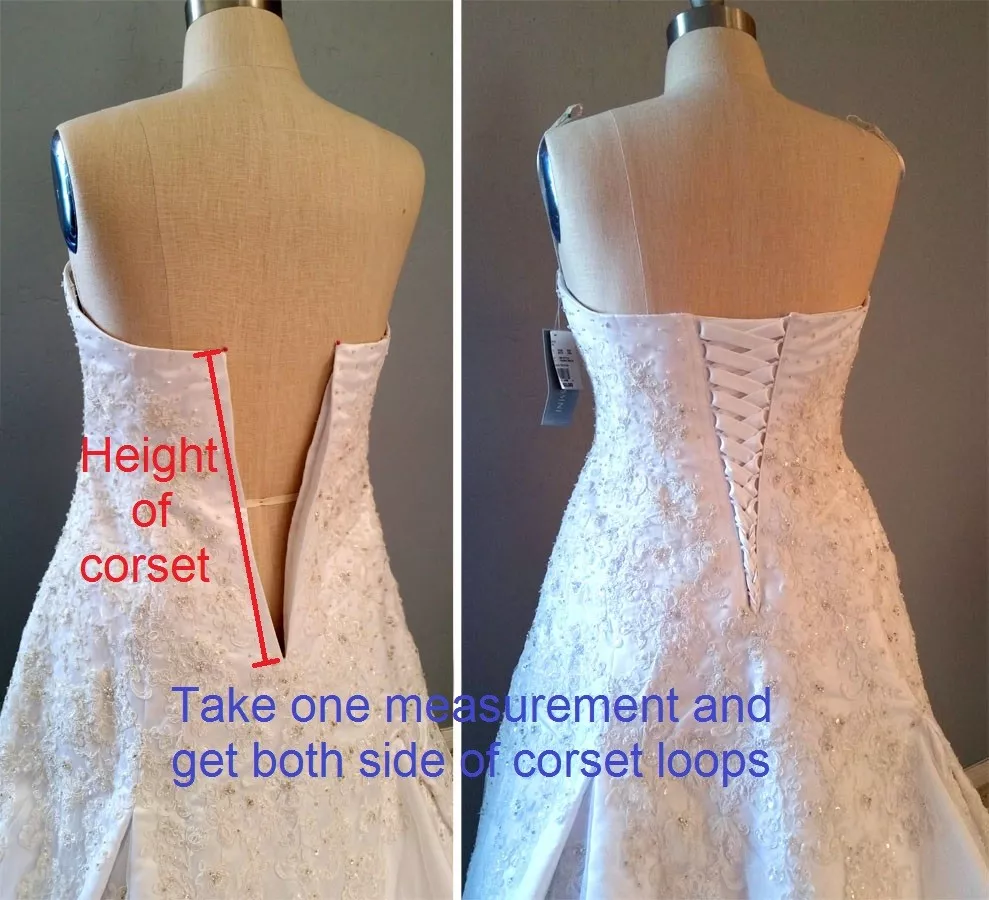 Corset Loops Lacing Looping Trim For Gown Corset Back Lace-Up Zipper  Replacement