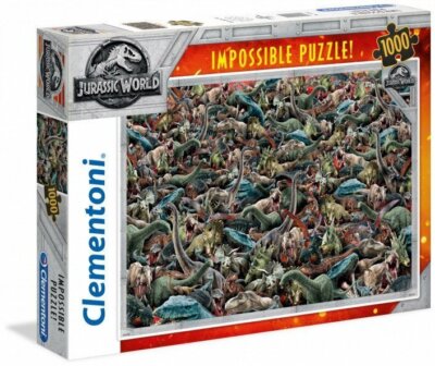 NEW Clementoni Jigsaw Puzzles Deluxe 1000 Piece Puzzle Impossible Jurassic World