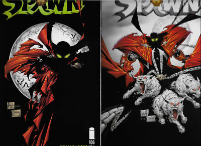 IMAGE SPAWN #105 & 106 (2001) Greg Capullo CLASSIC COVER Retribution Overdrive