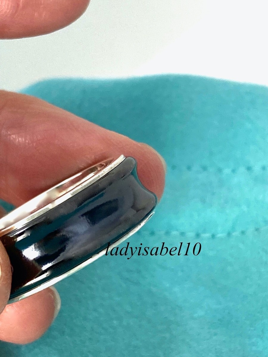 Tiffany & Co. 1837 Black Titanium Sz 7.25 Galaxy Wide Band Tiffany & Co. 1837 Black Titanium Sz 7.25 Galaxy Wide Band
