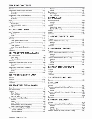 Printed Service Repair Work Shop Manual 2020 Harley Davidson FLHTK Ultra Limited - Picture 16 of 21