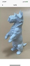 Meissen Weiss Blanc De Chine Scottish Terrier Dog Figurine Circa 1950s