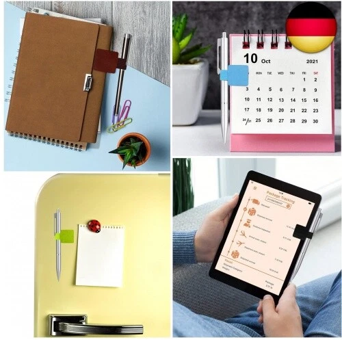 BOZILY 8 Stück Stiftschlaufe Selbstklebend Stiftehalter Kalender Gummiband Pen - Bild 4 von 4