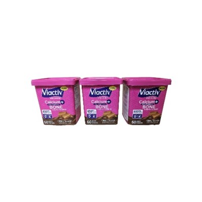 Viactiv Calcium Plus D Milk Chocolate Soft Chews 60ct (3 Pack) & FREE SHIPPING