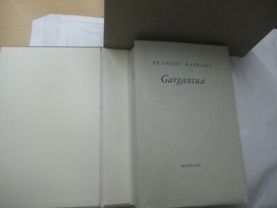 François Rabelais ''Gargantua'' TL & nummeriert 156/500 A. Tallone Verlag 1943