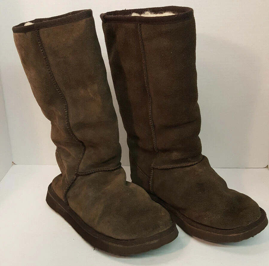Botas de invierno Ukala by EMU Sydney bajas talla 7w para mujer marrón gamuza forradas de lana merino Foto 3 de 4
