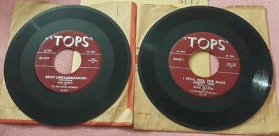 LOT of 2 Mimi Martel 45 Cry, I Still Feel The Same About You Tops 45-271 45-317