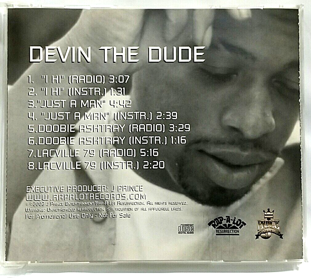 CD) Devin The Dude – I Hi / Just A Man , Promo, 03474 52004 2 5