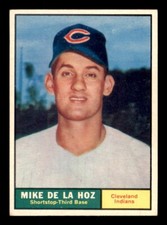 1961 Topps Baseball #191 Mike De La Hoz NM/MT *e1