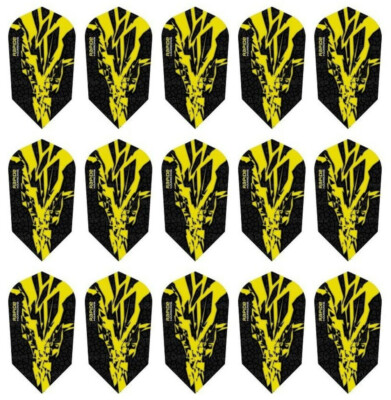 5 New Sets Harrows Rapide X Slim Dart Flights   Ships w/ Tracking - Yellow