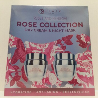 Clair Beauty Rose Day Cream & Night Mask Collection