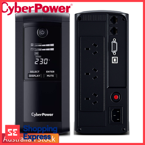 CyberPower 700VA UPS Value Pro VP700ELCD 3 Outlet Uninterruptible Power
