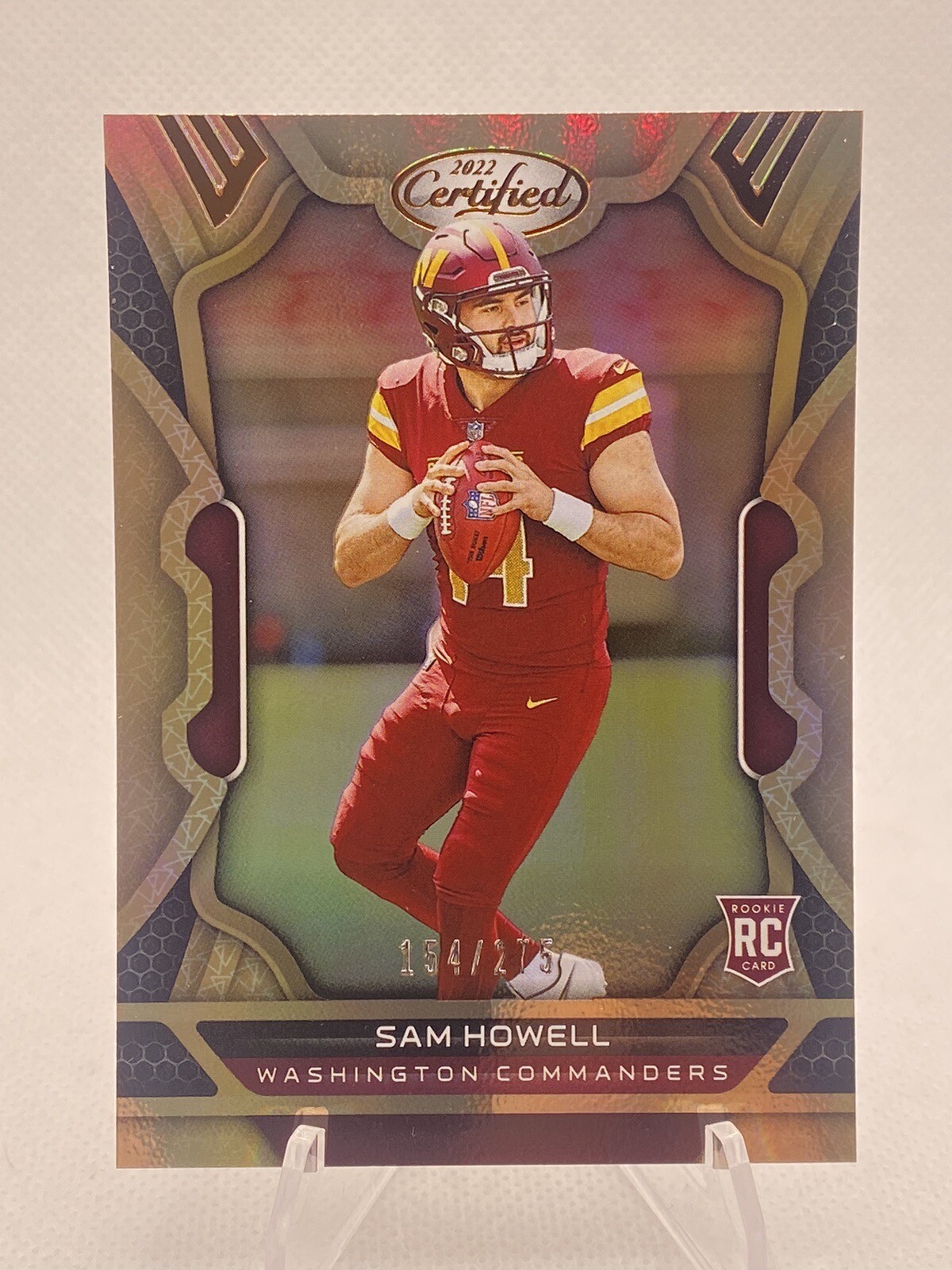 Sam Howell 2022 Certified Mirror Bronze #106 /275 Commanders