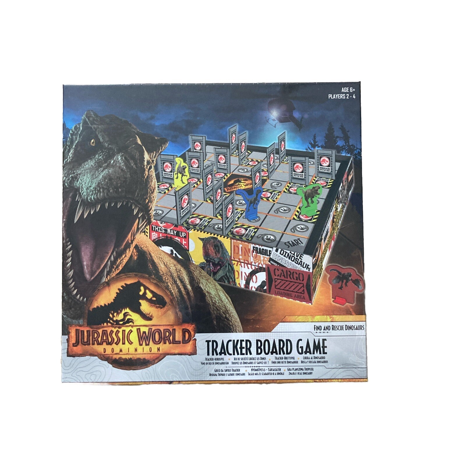 Jurassic World Dominion Dino Tracker Board Game Age 6+