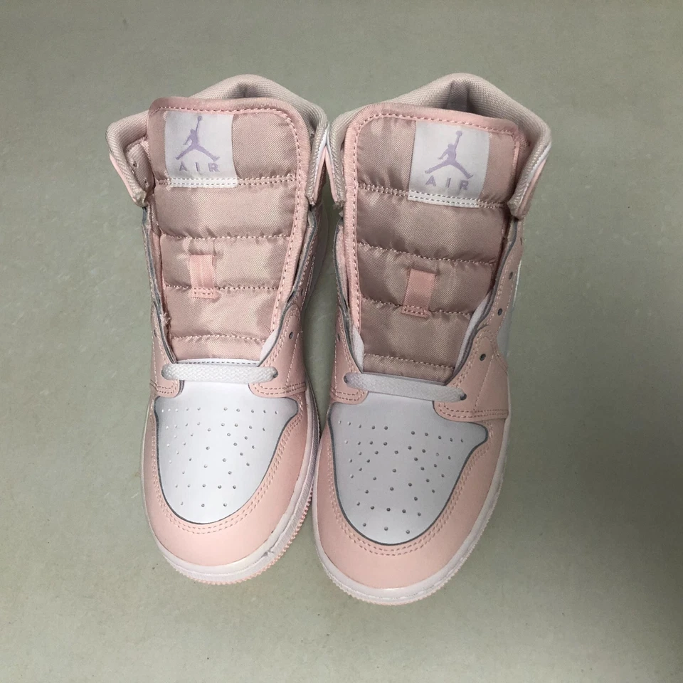 Nike Air Jordan 1 Mid GS Rosa Lavado Violeta Blanco Escarcha FD8780-601 Talla 6y Foto 3 de 4