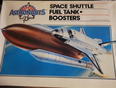 Vintage RARE Monogram 1/72 scale Space Shuttle with Fuel Tank and Boosters