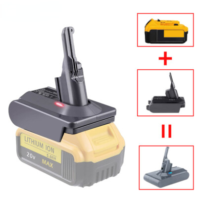 #ad V8 Battery Adapter for Dewalt 20V Li ion Battery Convert to For Dyson V8 Series $18.99