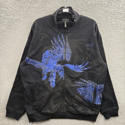Vintage Sean John Jacket Mens XL Track Jacket Beaded  Y2K Hip Hop VTG Deadstock