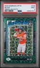 2024 Panini Donruss Optic #209 Bo Nix Green Velocity PSA 9
