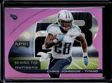 2021 Panini Playoff #BTN-CJO Chris Johnson Behind the Numbers Pink