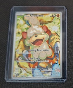 Pokémon TCG Hisuian Growlithe Twilight Masquerade 181/167 Illustration Rare NM