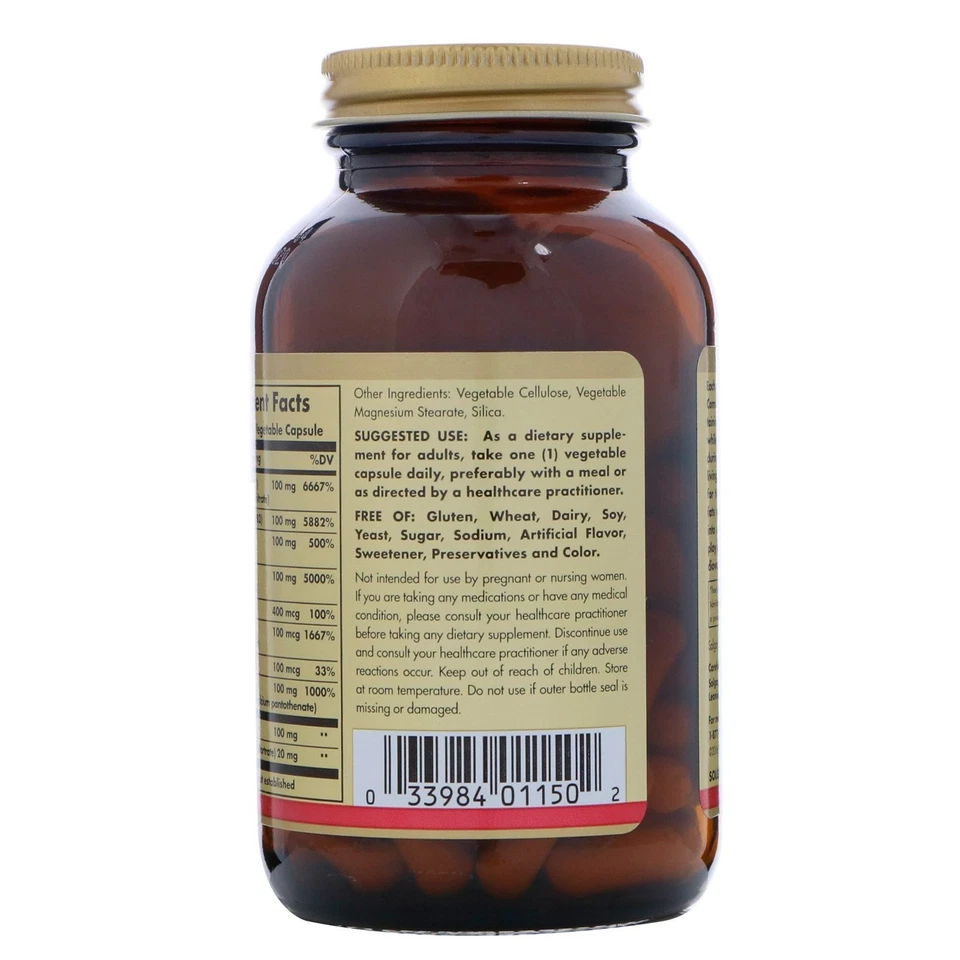 Complejo B "100", 100 cápsulas vegetales Foto 3 de 3