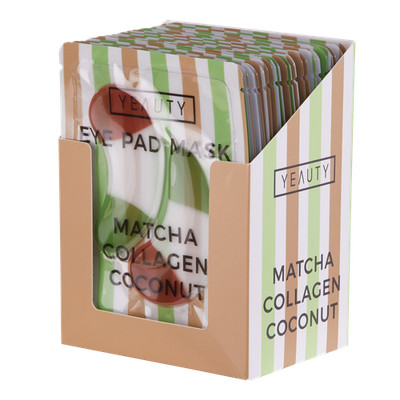 YEAUTY Matcha Collagen Coconut Eye Pad Mask - 25 Paar