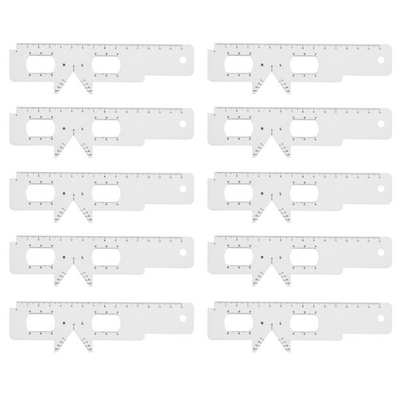 #ad 10 Pcs Eye Pressure Measurement Tool Glasses Pupil Distance Ruler $15.48