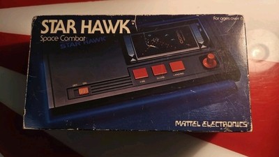 Vintage seltenes funktionierendes Mattel Electronics STAR HAWK elektronisches Handspiel mit Box 
