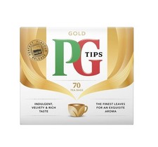 PG Tips Gold 70s (Non-Pyramid) Teabags (Pack of 6, Total 420 Teabags) 1.72