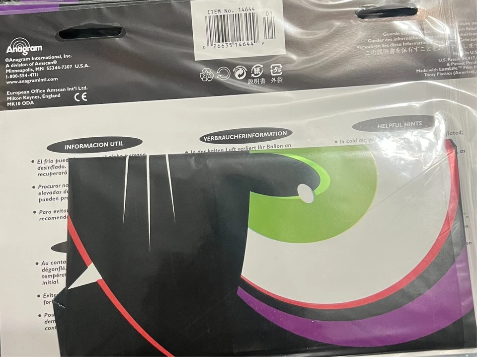 Anagrama gato, calabaza, zombi globo - paquete de 5 Foto 2 de 2