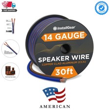 30ft 14 Gauge Speaker Wire - Copper Clad Aluminum Car Audio Speaker Wire for ...