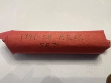 Complete 1941-1958-P,D,S Lincoln Wheat Cent Set. 51 Coins Avg Circ Condition