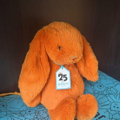 Jellycat Bashful Luxe Amberley Bunny - RARE - BNWT - Free & Fast